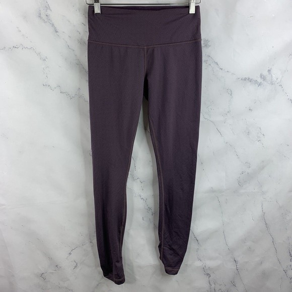 prAna Women's Purple Cinched Ankles Waist Leggings Size Small Stretch Mid Rise - Picture 9 of 10